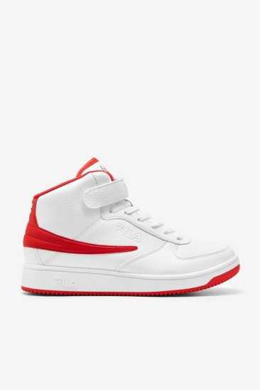 Fila Homme A-high 128 Blanche / Rouge / Blanche Fila France YSP-865241